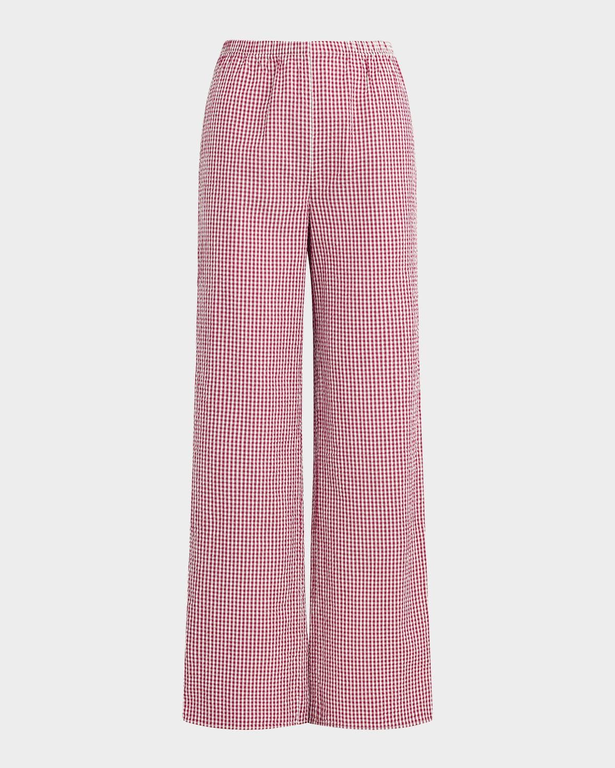 Favorite Daughter The Everything Cotton Gingham Pants