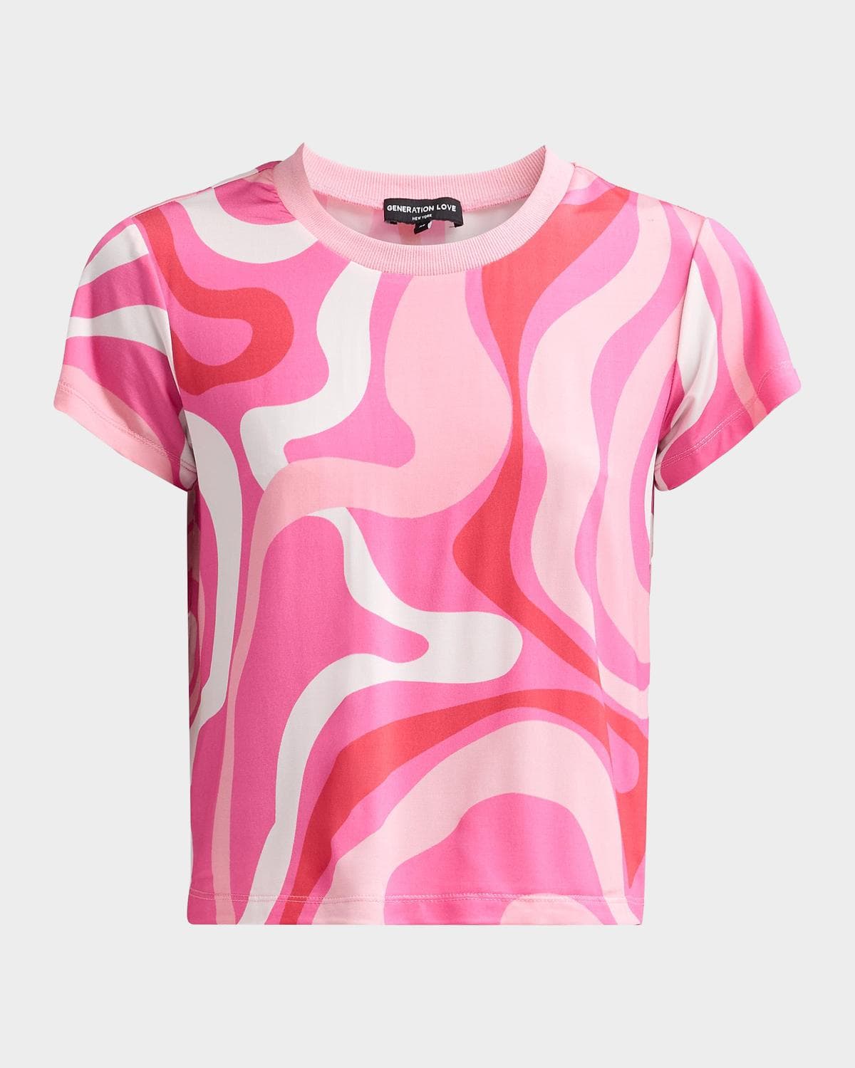 Generation Love Kai Geo Jersey Crewneck T-Shirt · X-SMALL