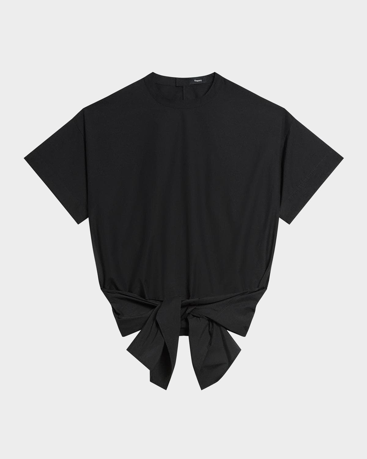 Theory Boxy Tie-Front Top
