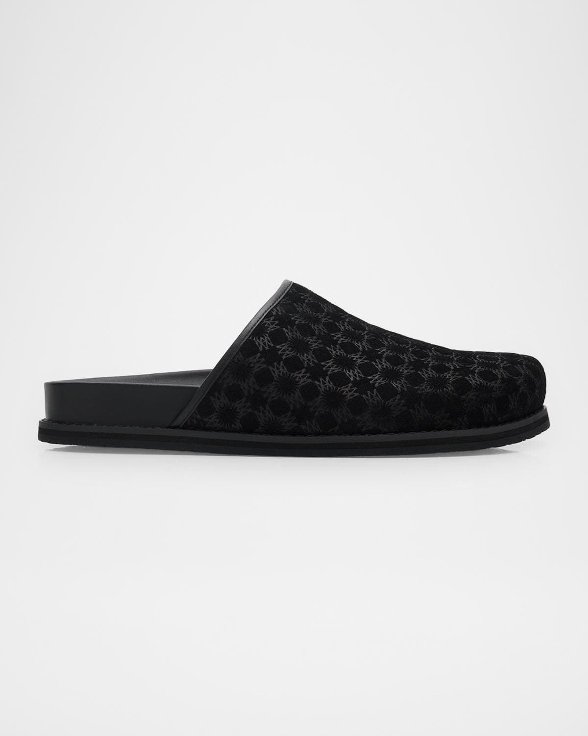 Amiri Men's MA Monogram Suede Clogs