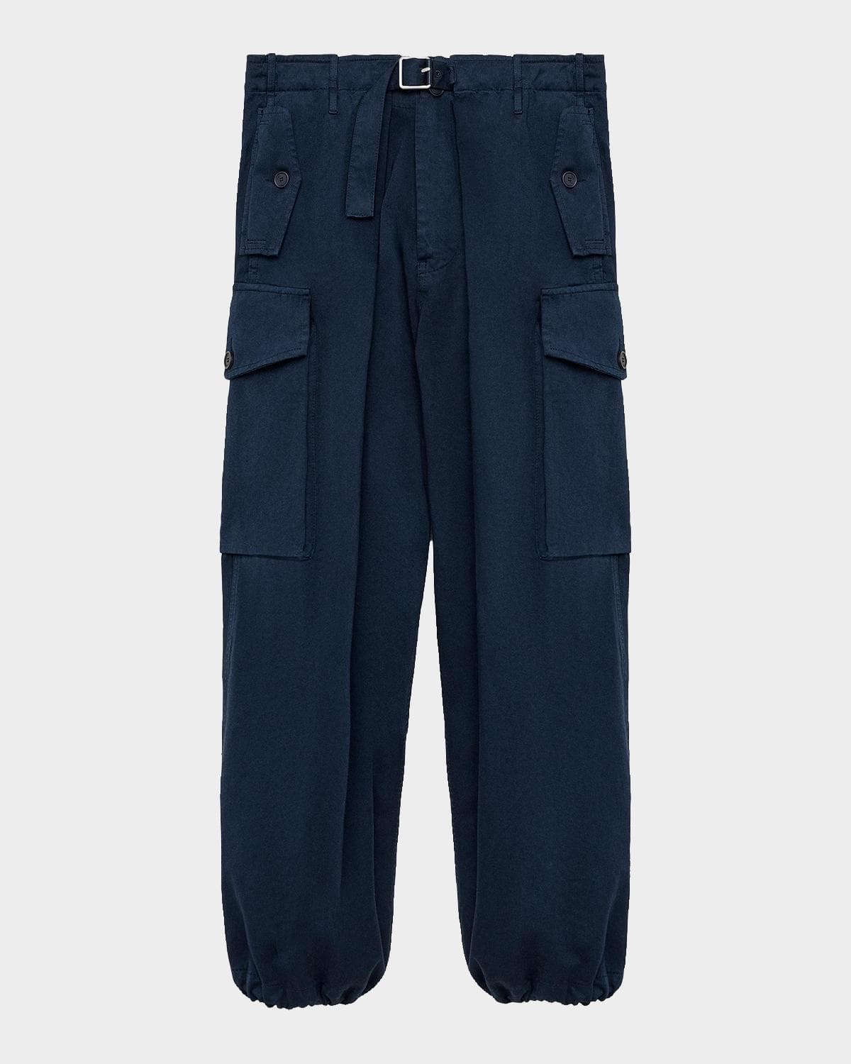 LOEWE Men's Cargo Belted Trousers