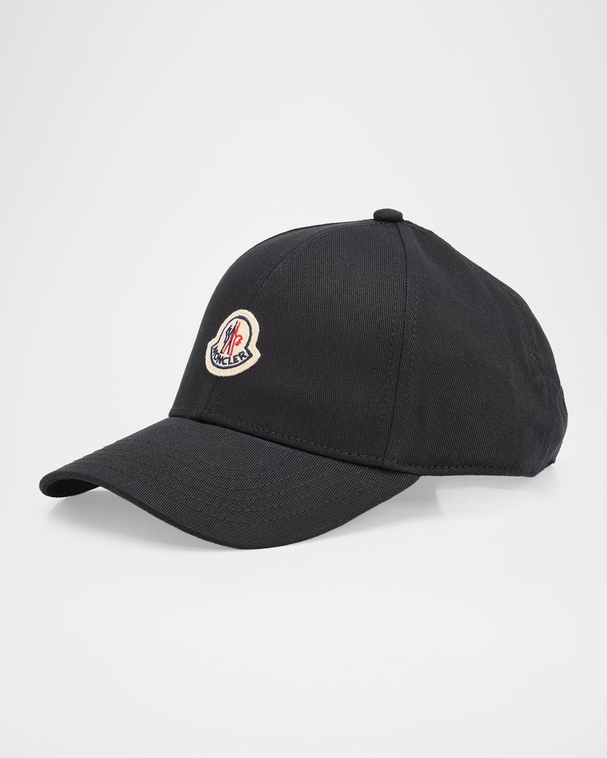 Moncler Men's Logo Emblem Cotton Baseball Cap