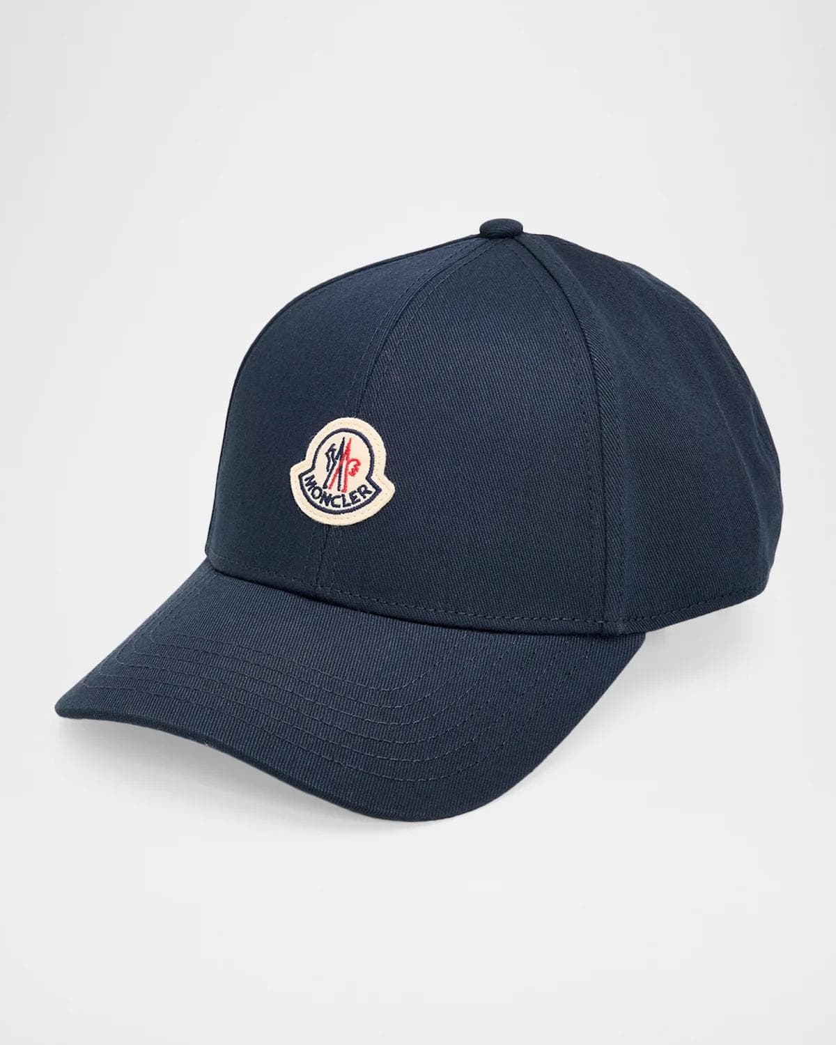 Moncler Men's Logo Emblem Cotton Baseball Cap
