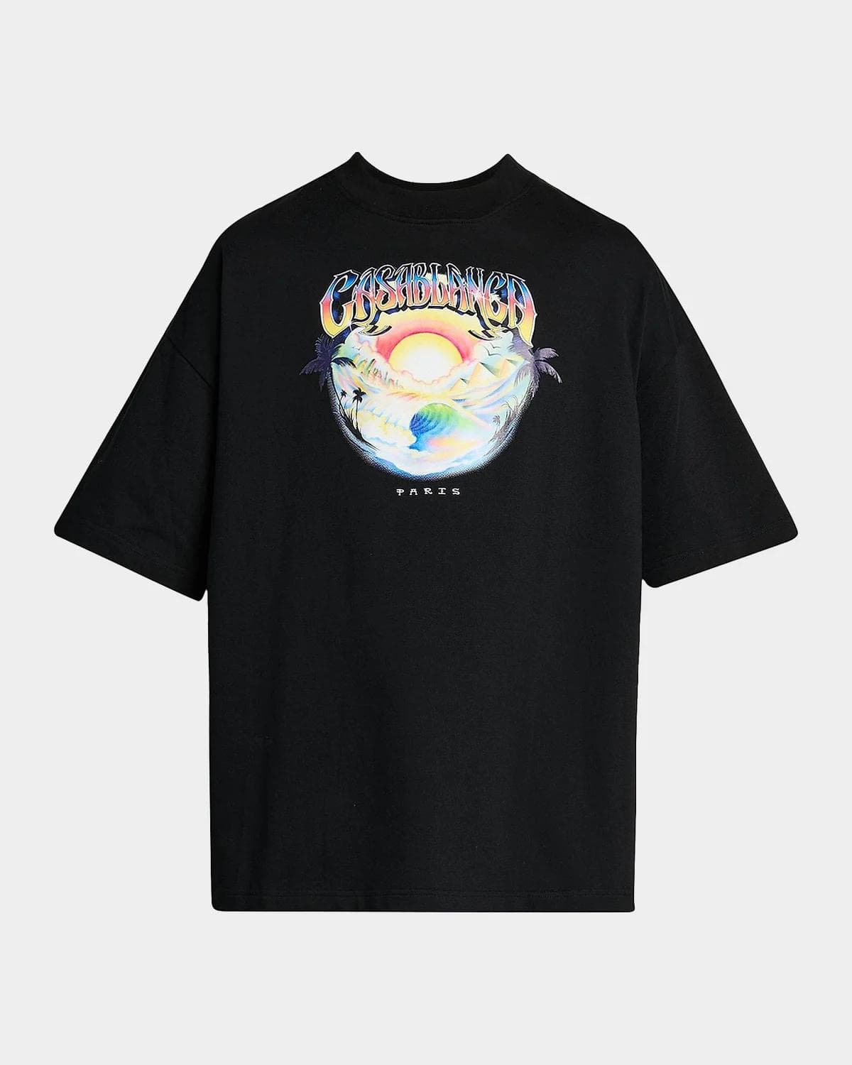Casablanca Oversized Logo Graphic Cotton Crewneck T-Shirt
