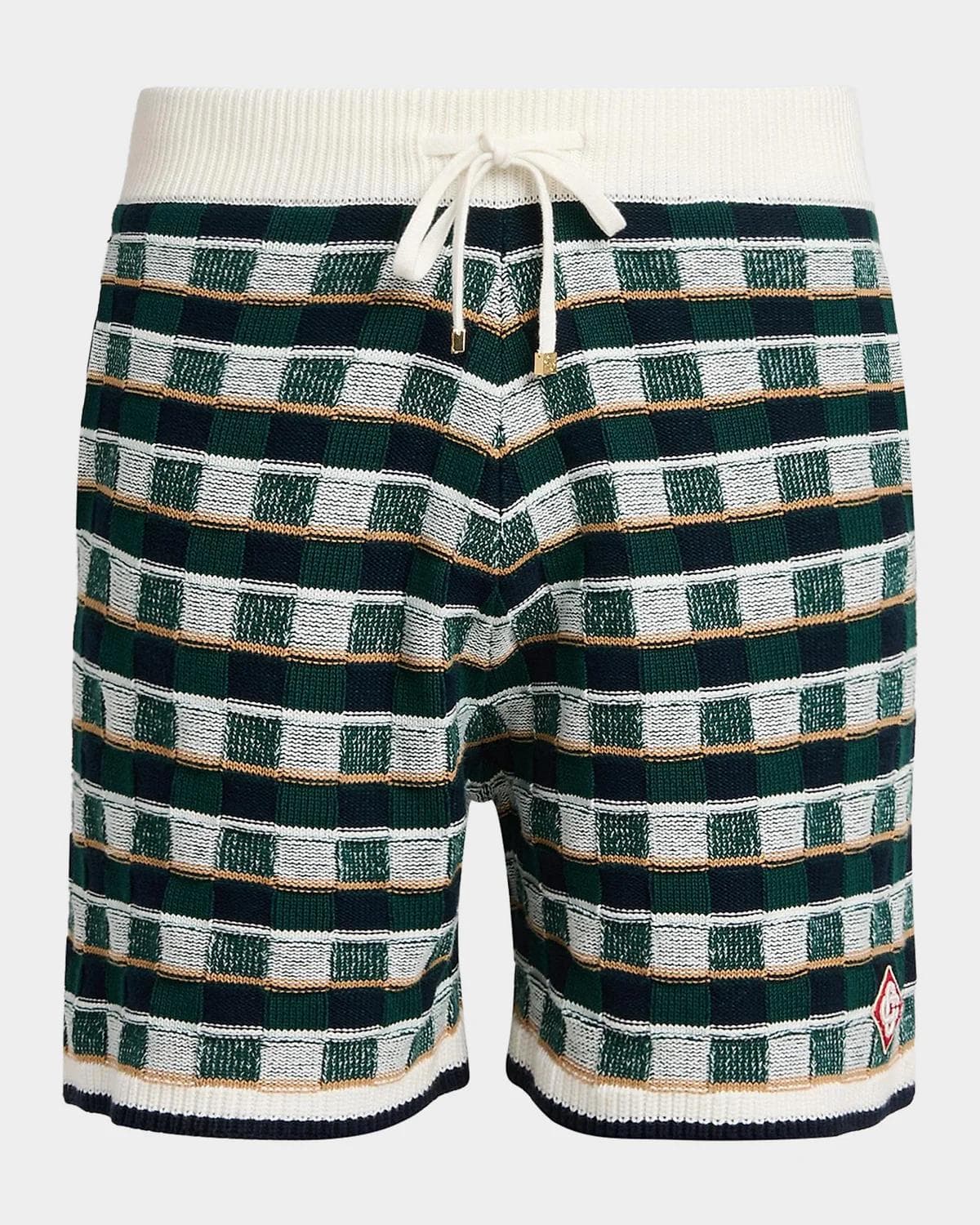 Casablanca Mosaic Cotton Knit Shorts