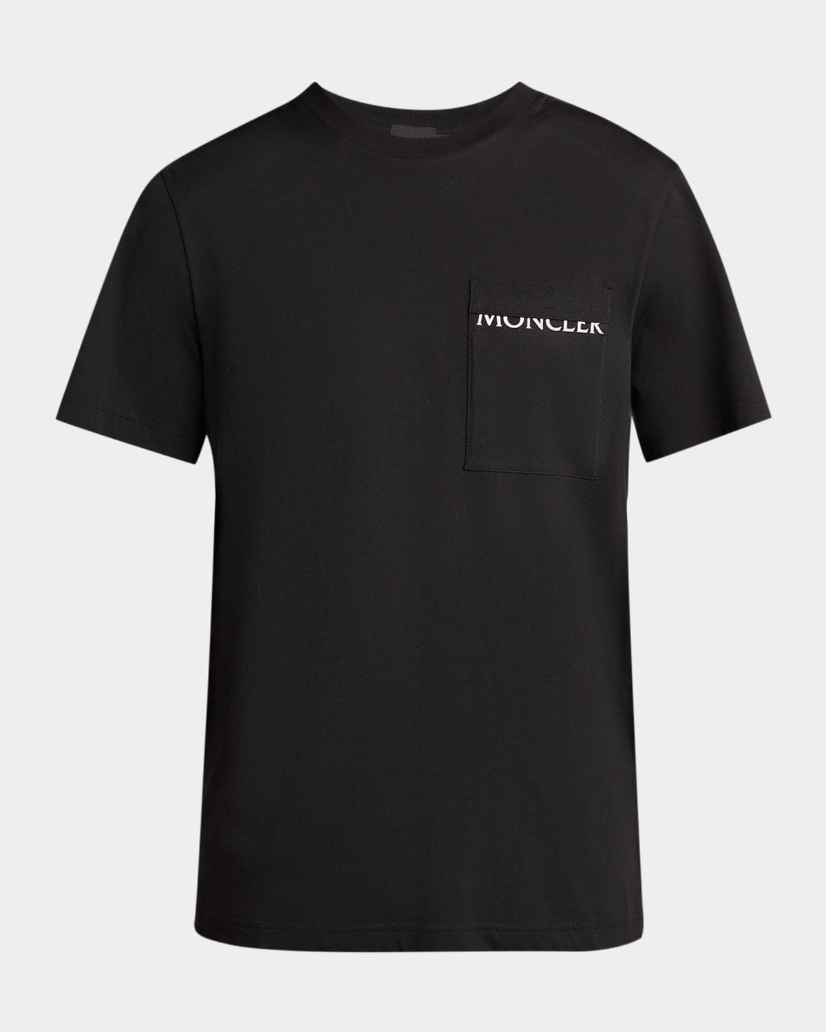 Moncler Men's Split-Logo Cotton Crewneck T-Shirt