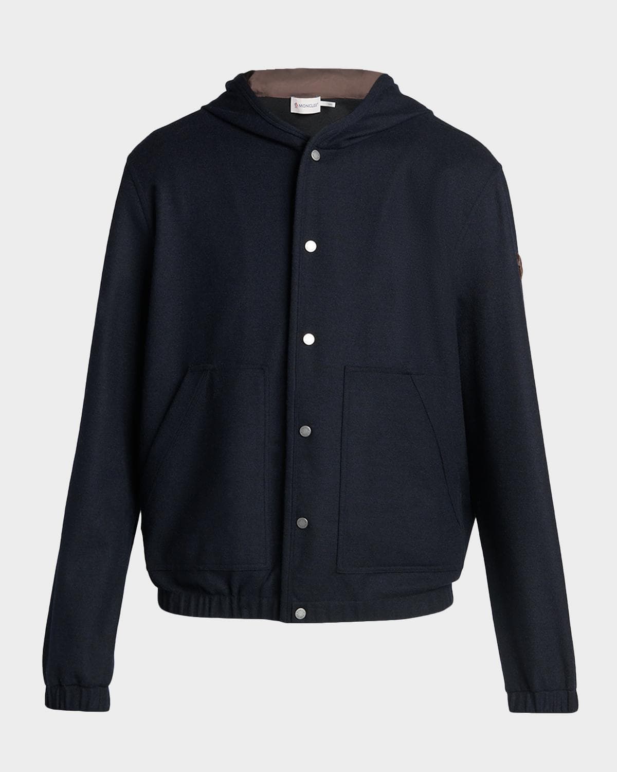 Moncler Men's Hooded Snap-Front Blouson