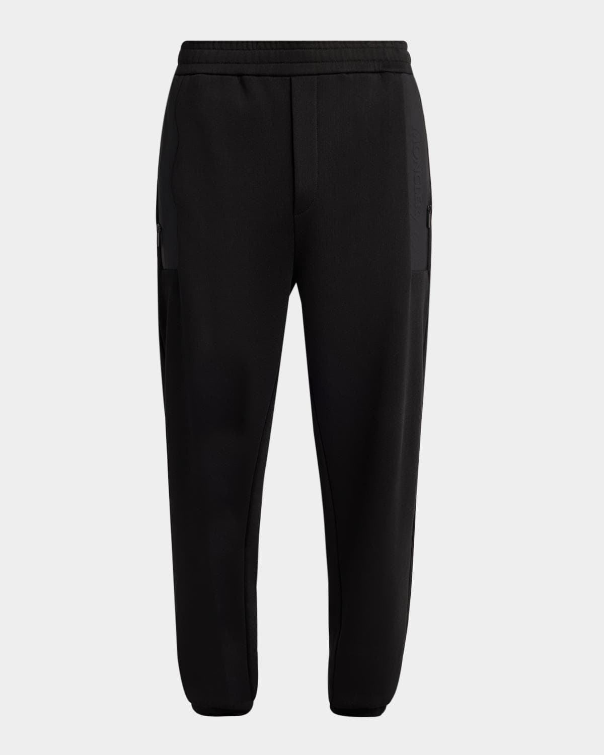 Moncler Men's Logo-Panel Fleece Sweatpants