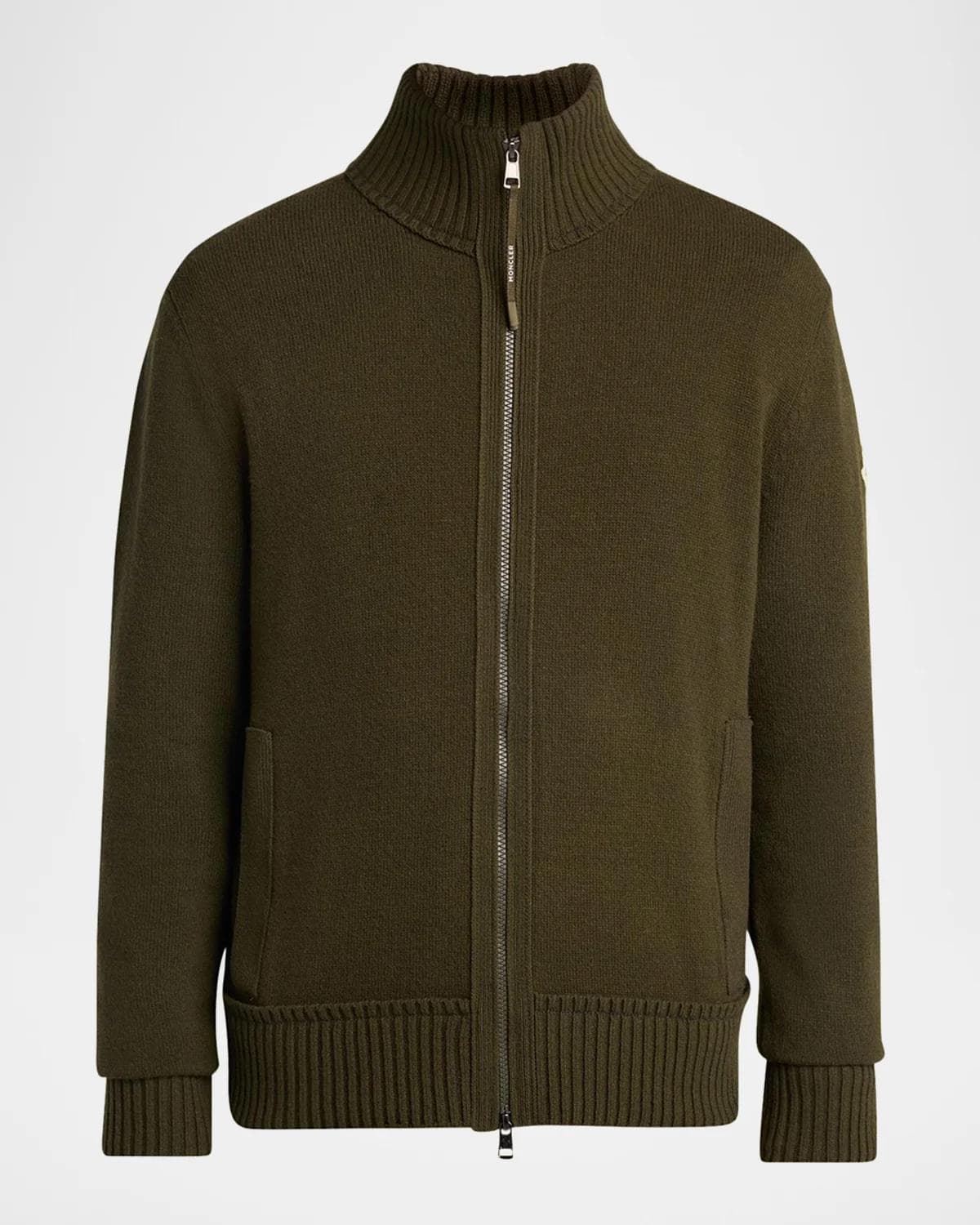 Moncler Grenoble Men's Wool and Cashmere Full-Zip Knit Cardigan