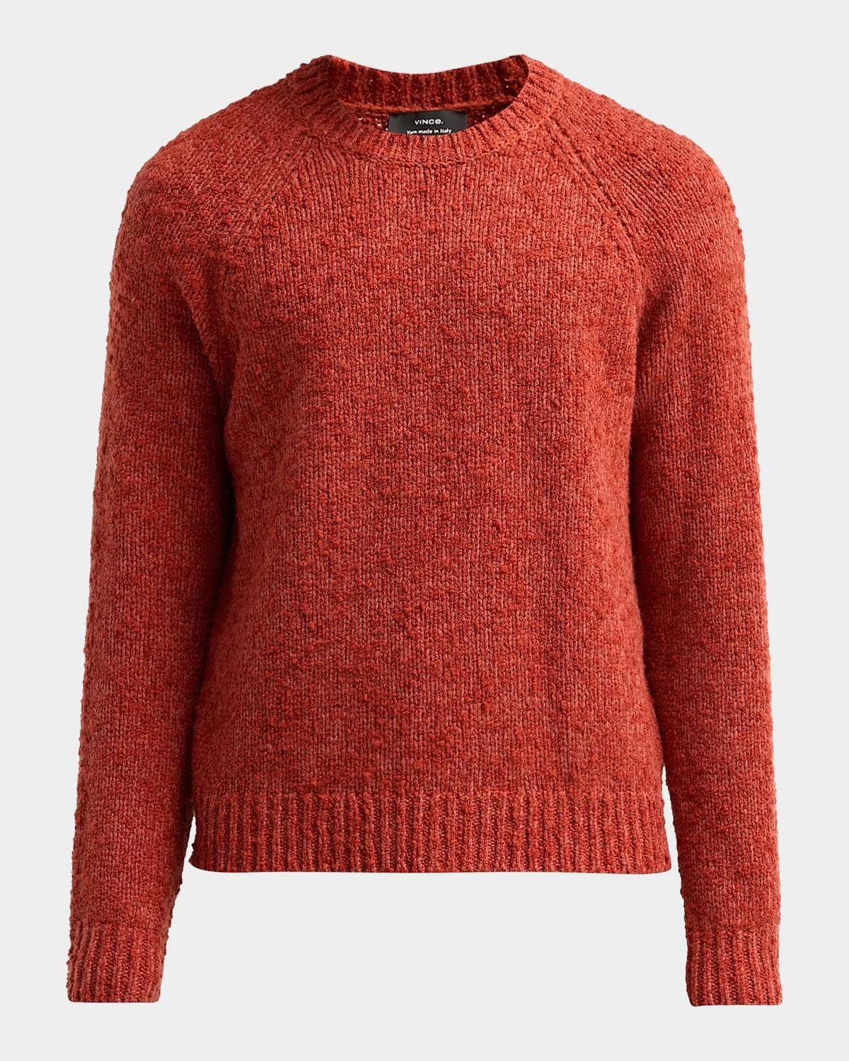 Vince Men's Boucle Raglan Crewneck Sweater