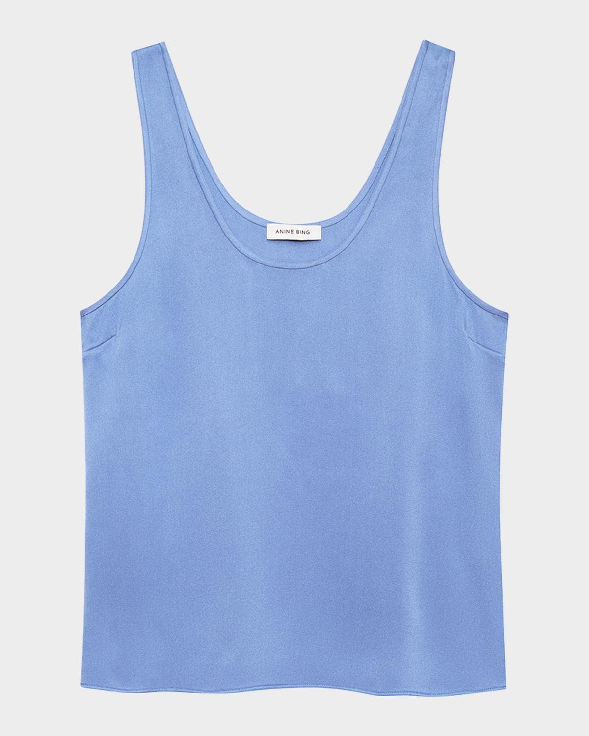 ANINE BING Lea Silk Tank Top