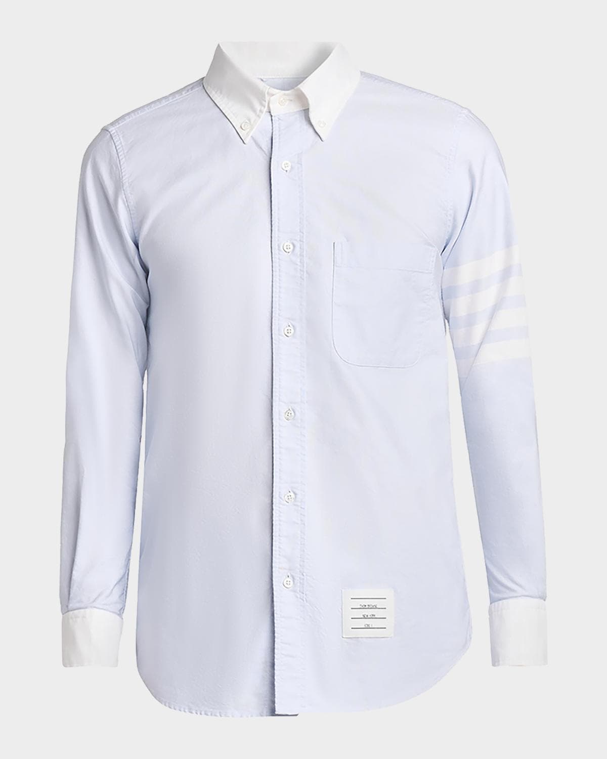 Thom Browne Men's Engineered 4-Bar Straight-Fit Oxford Shirt