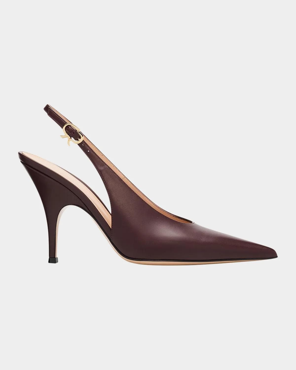 Gianvito Rossi 95mm Sofia Leather Slingback Pumps