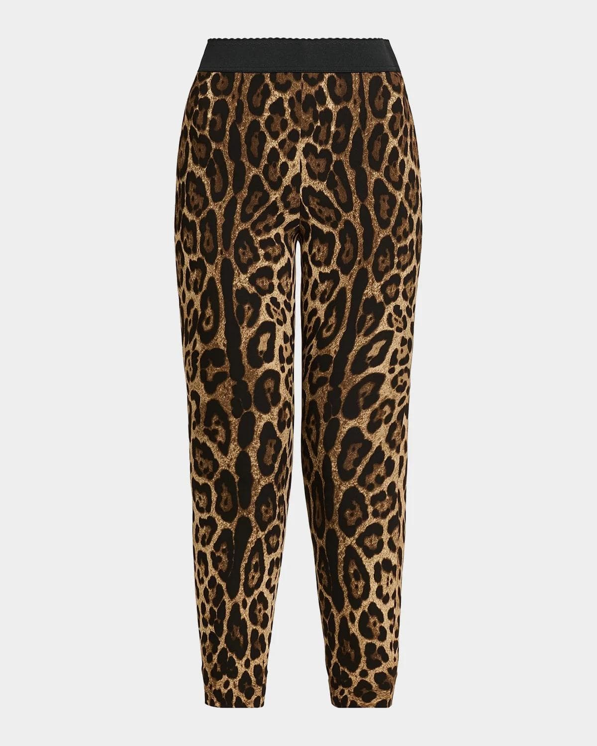 Dolce & Gabbana Leopard Print Crop Leggings