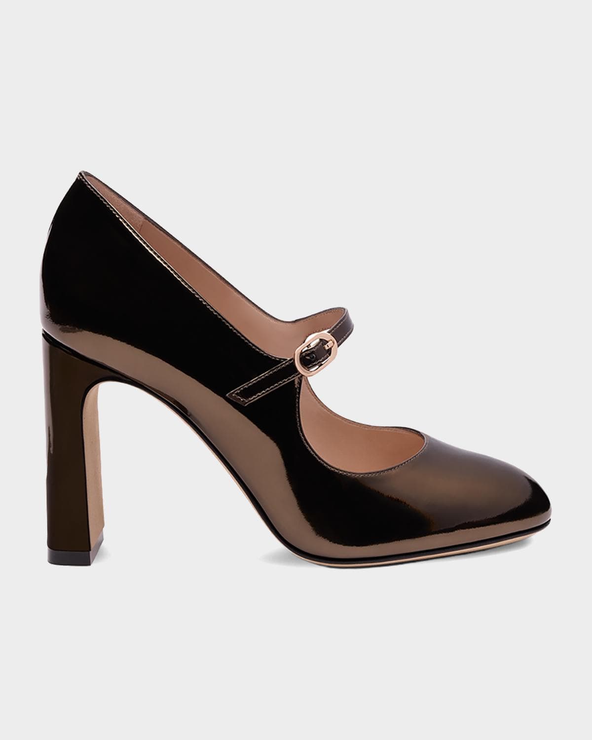 Stuart Weitzman Babette 85mm Patent Leather Mary Jane Pumps