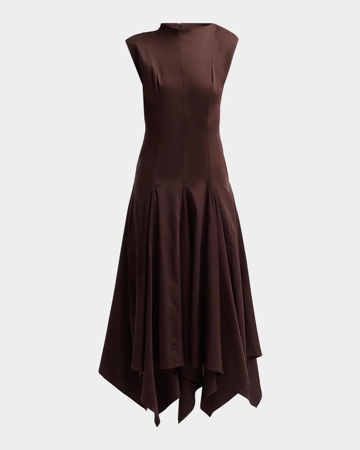 Black Halo Eloidie Asymmetric Midi Dress