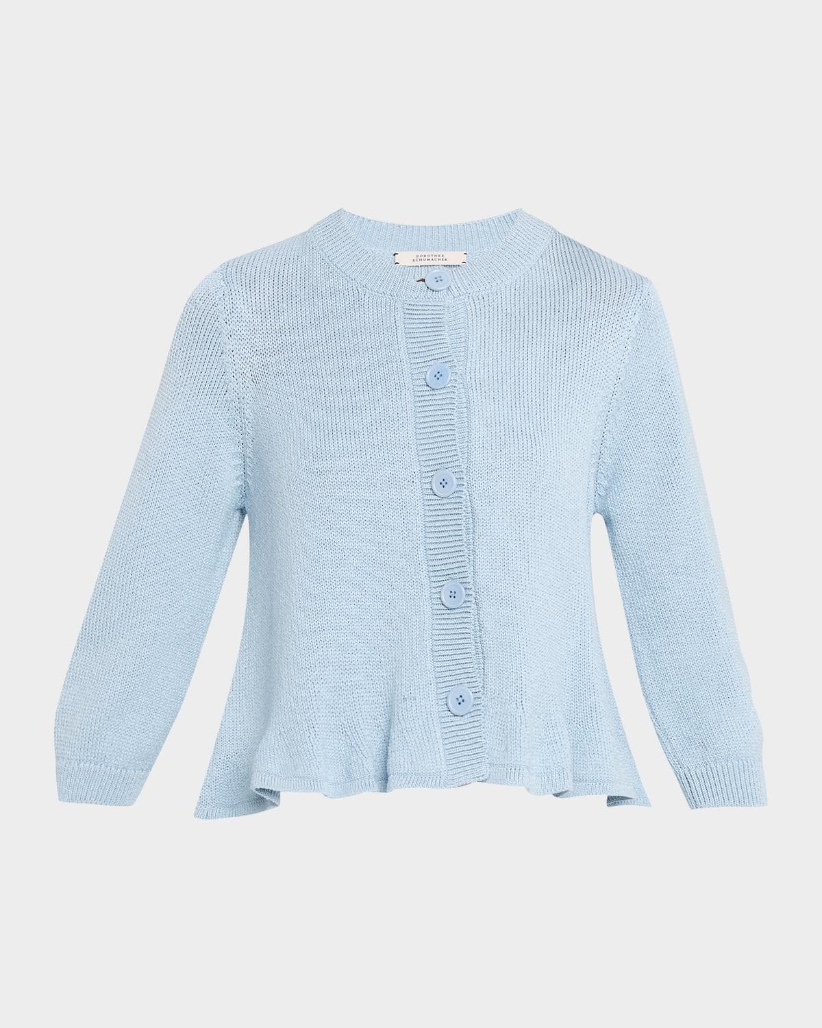 Dorothee Schumacher Cotton Candy Cropped Cotton Cardigan
