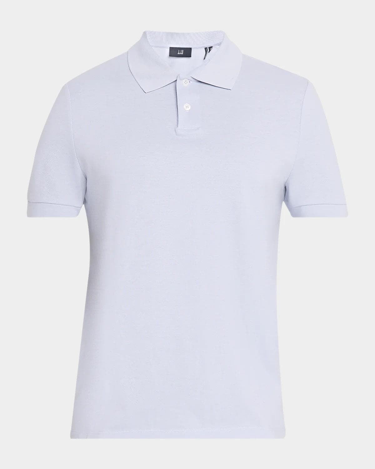 dunhill Men's Cotton and Mulberry Silk Polo Shirt