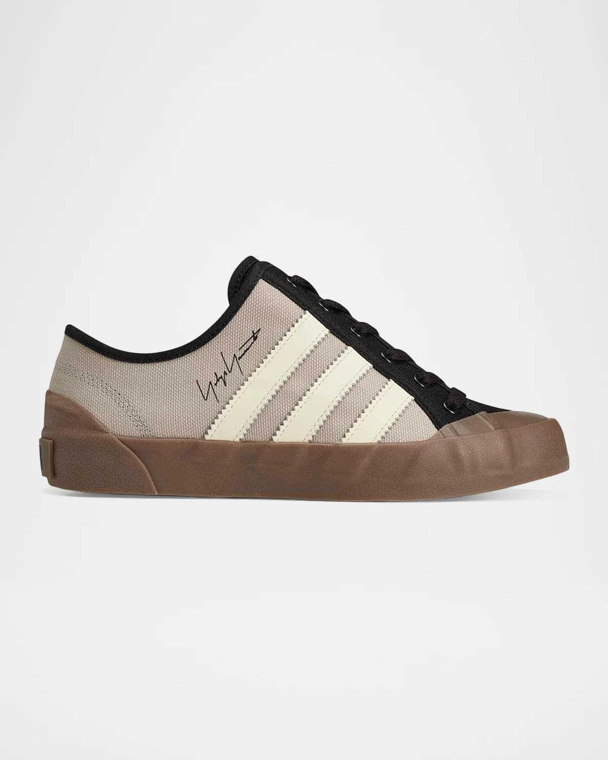 Y-3 Men's Adria Textile and Leather Low-Top Sneakers