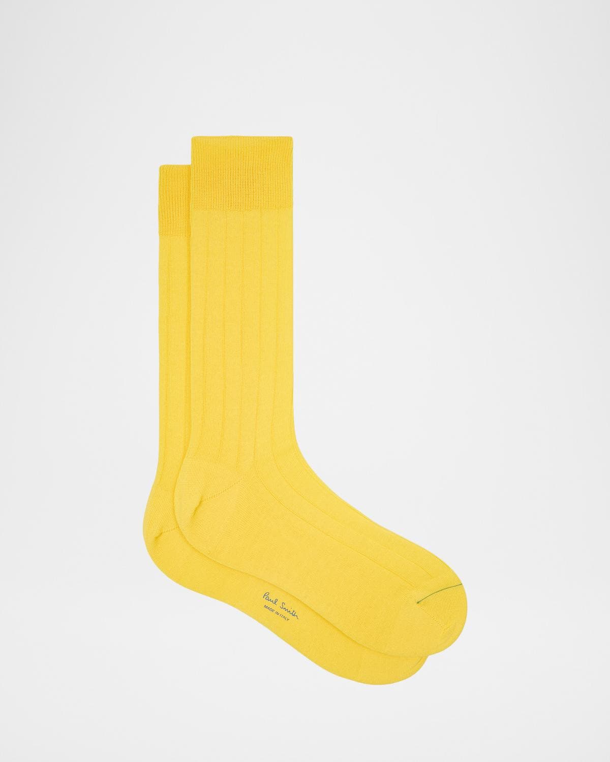 Paul Smith Men's Ribbed Mercerized Cotton Calf-Length Socks