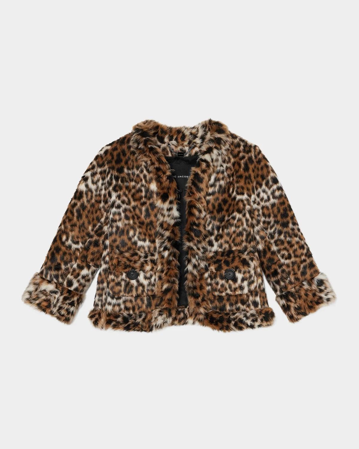 Marc Jacobs Faux Fur Leopard Print Jacket