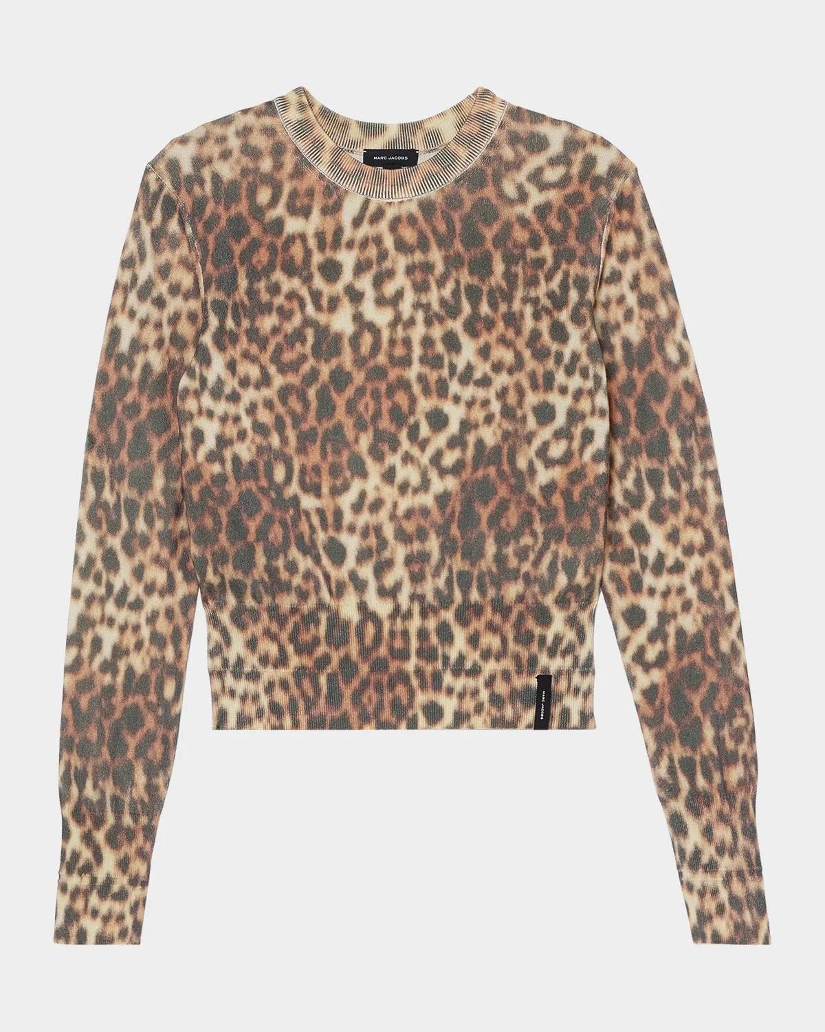 Marc Jacobs Leopard-Print Cotton Sweater