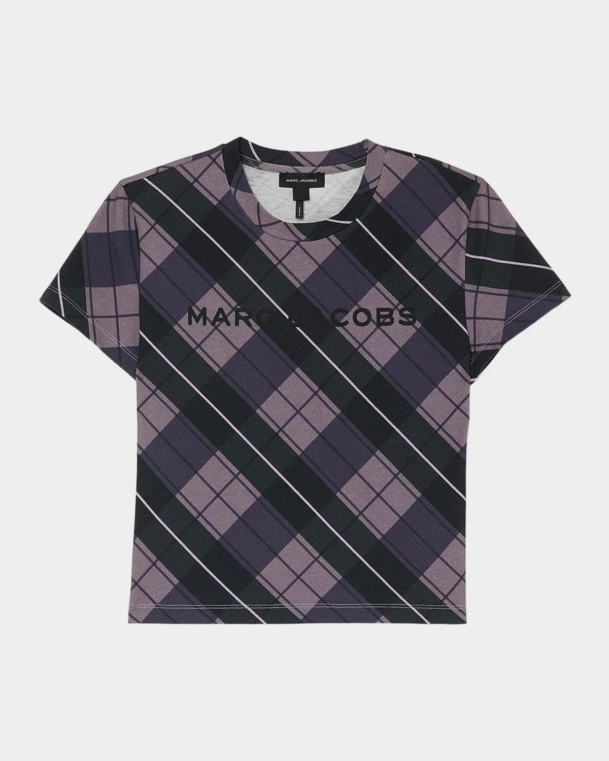 Marc Jacobs Logo Checked Cotton T-Shirt