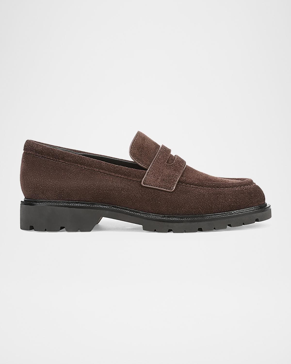 Vince Siena Suede Lug-Sole Loafers