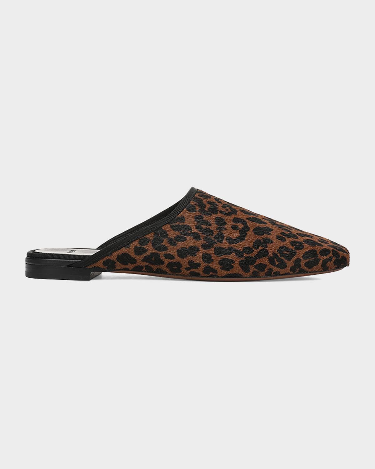 Vince Dakota Leopard Calf Hair Mules