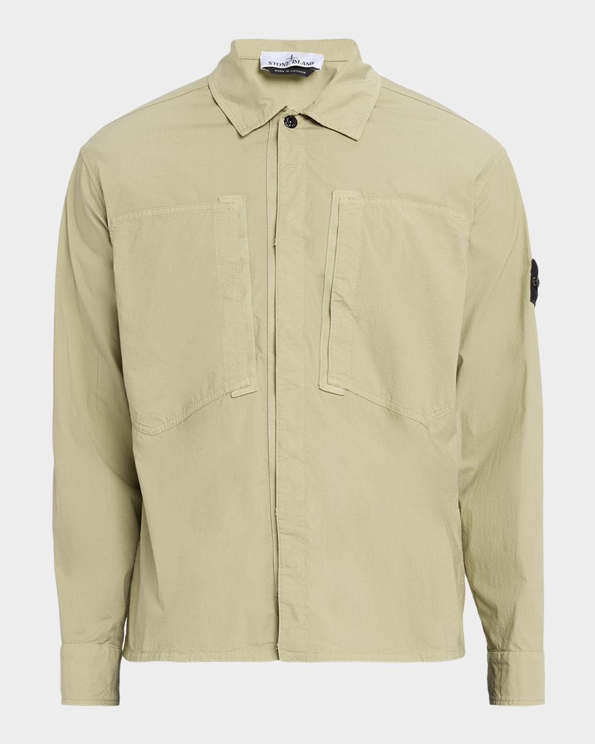 Stone Island Men's Cotton-Stretch Button-Down Shirt
