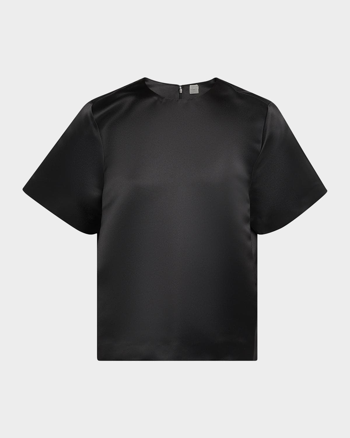 Toteme Duchess Satin Short-Sleeve Tee