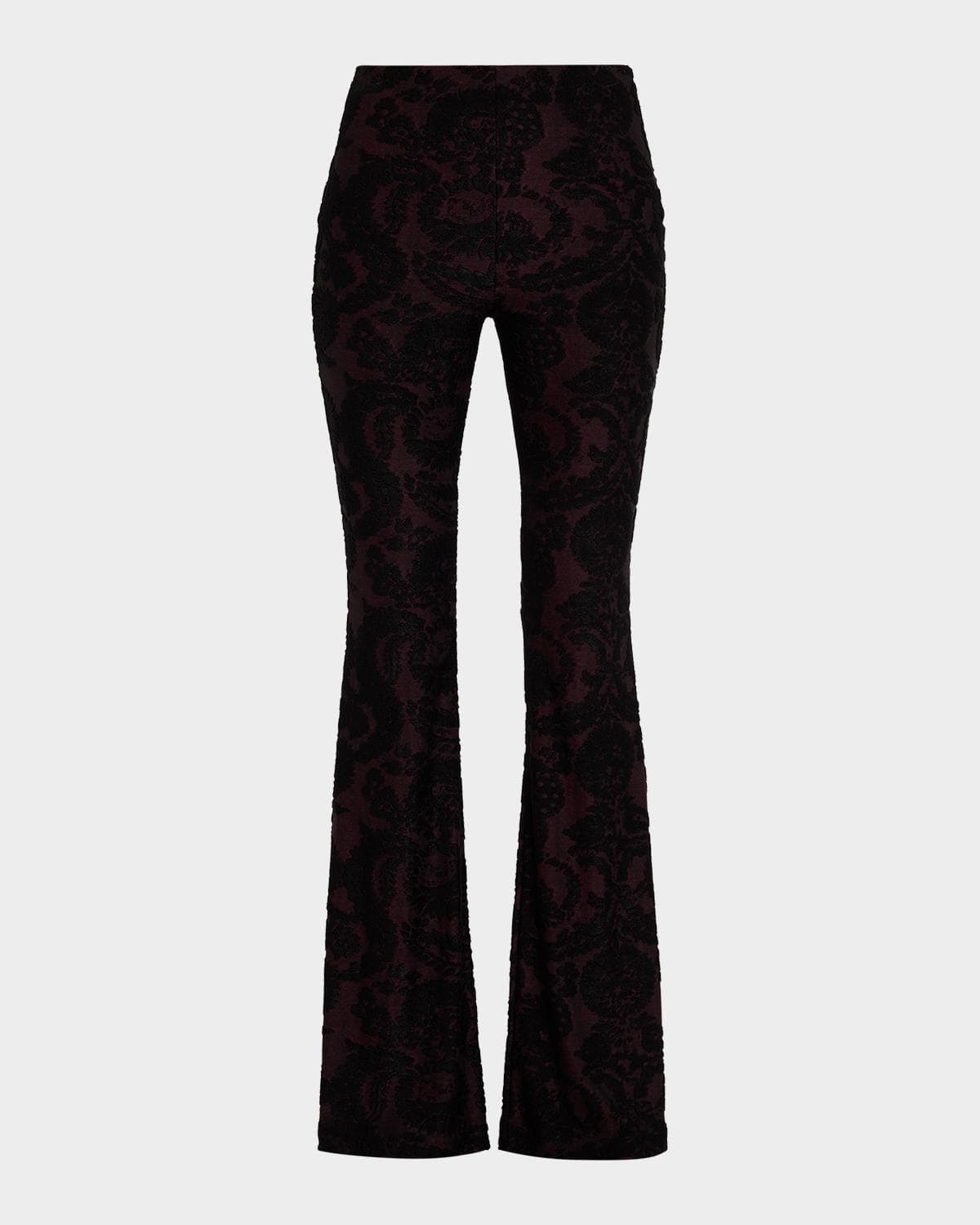 Etro Paisley Chenille Jacquard Flare Pants