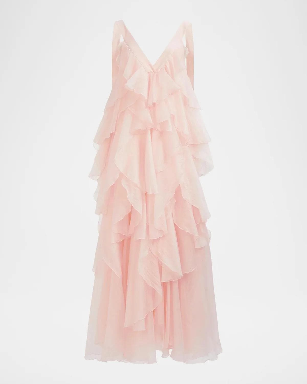 Aje Athena Tiered Ruffle Gown