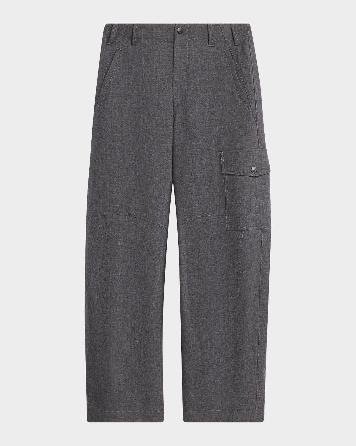 Brunello Cucinelli Mid-Rise Barrel-Leg Cargo Pants