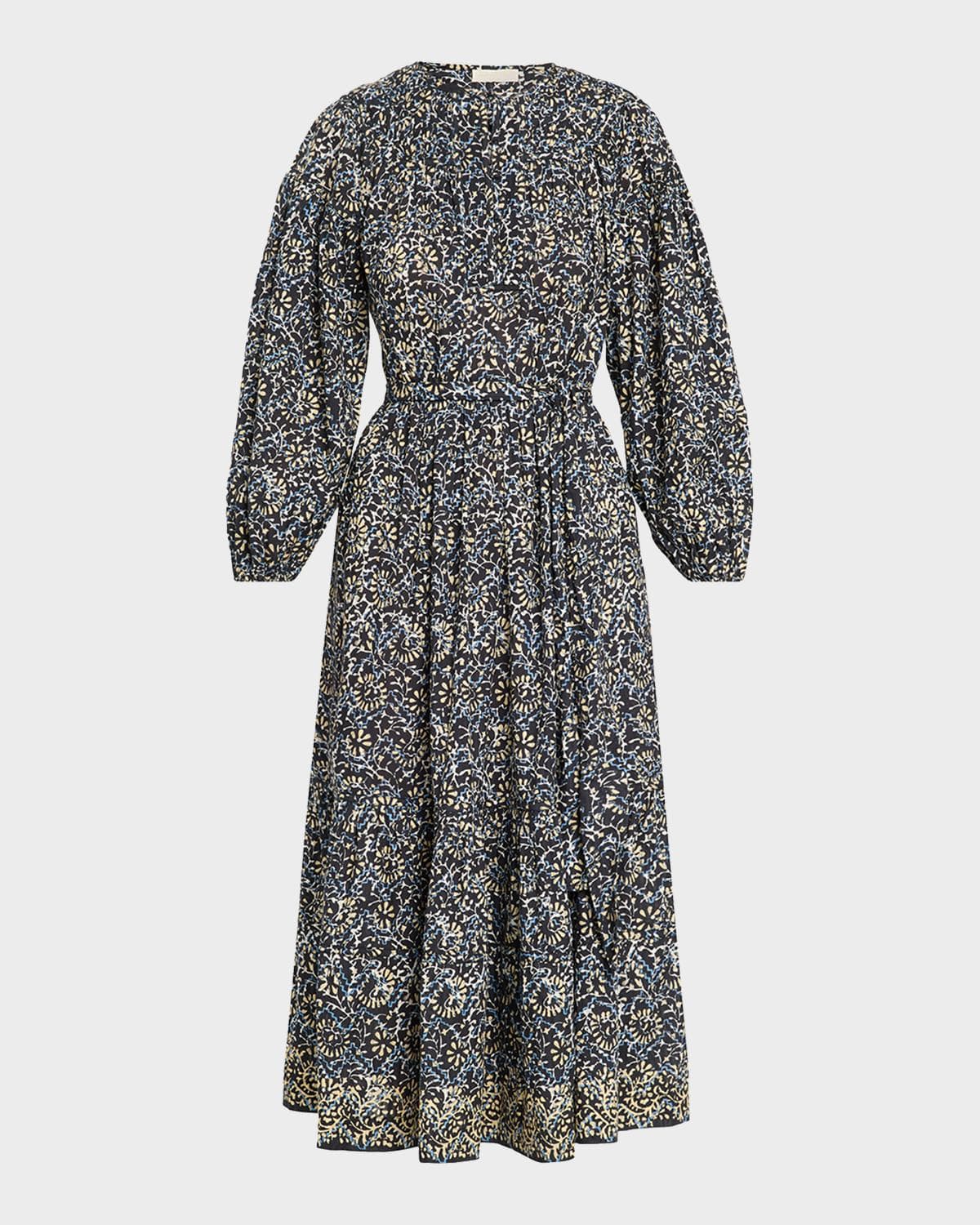 Ulla Johnson Serephina Long-Sleeve Midi Dress