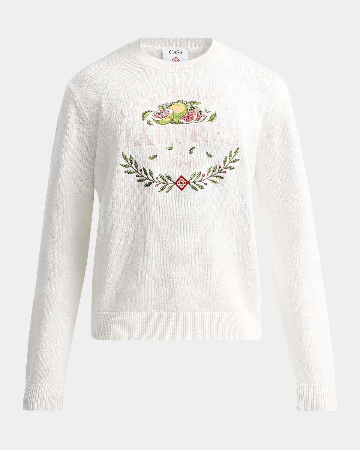 Casablanca Men's Casablanca X Ladurée Cotton Crewneck Sweater