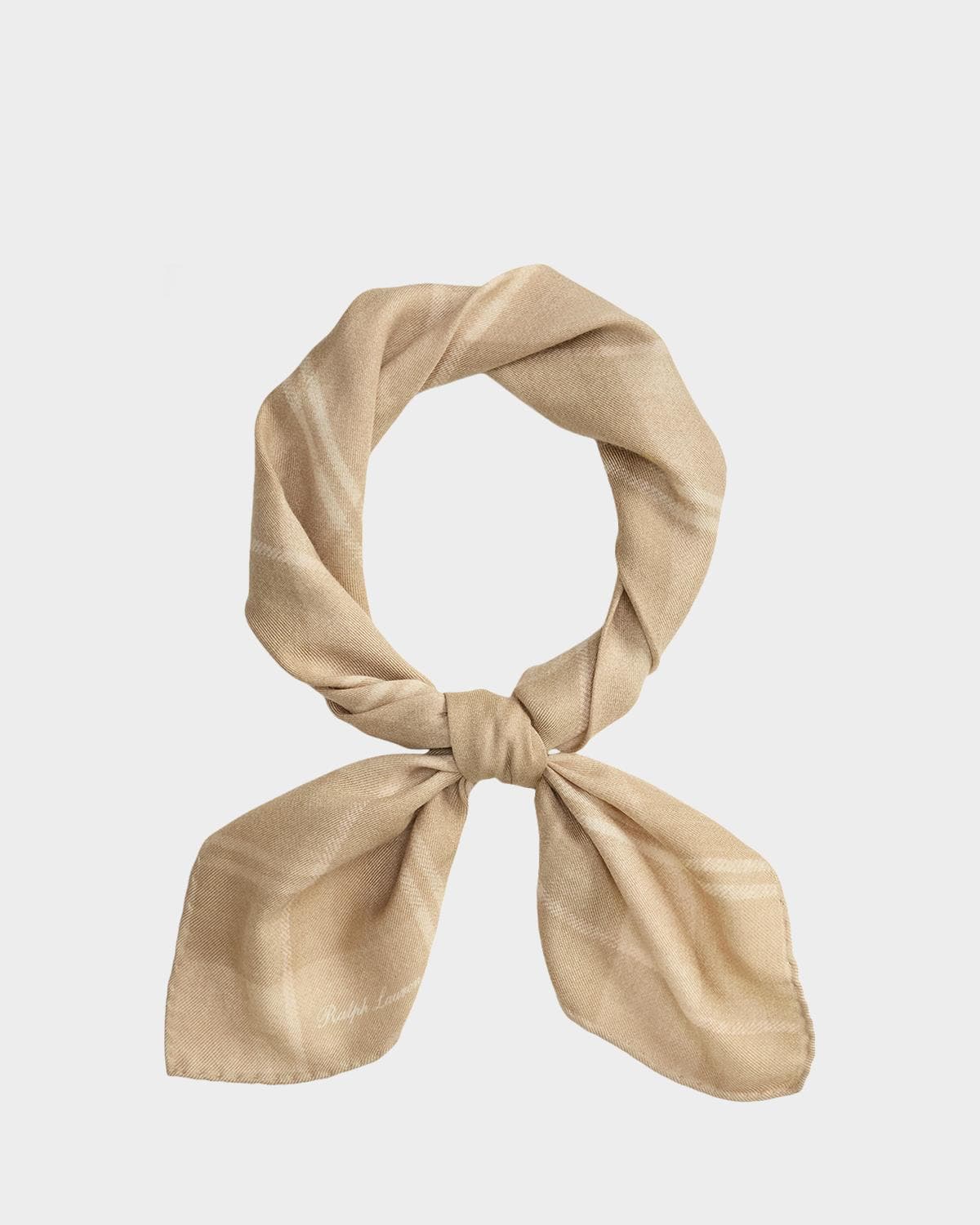 Ralph Lauren Purple Label Men's Plaid Cashmere-Silk Neckerchief