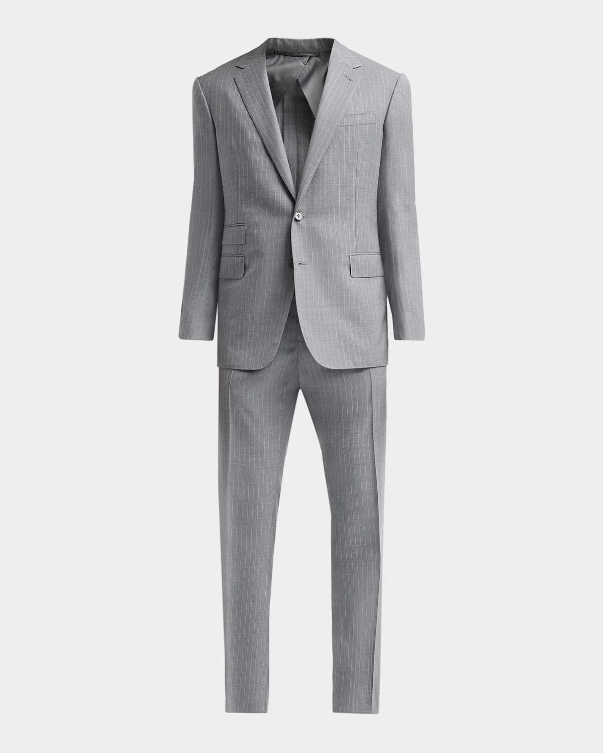 Ralph Lauren Purple Label Men's Kent Handmade Pinstripe Wool Suit