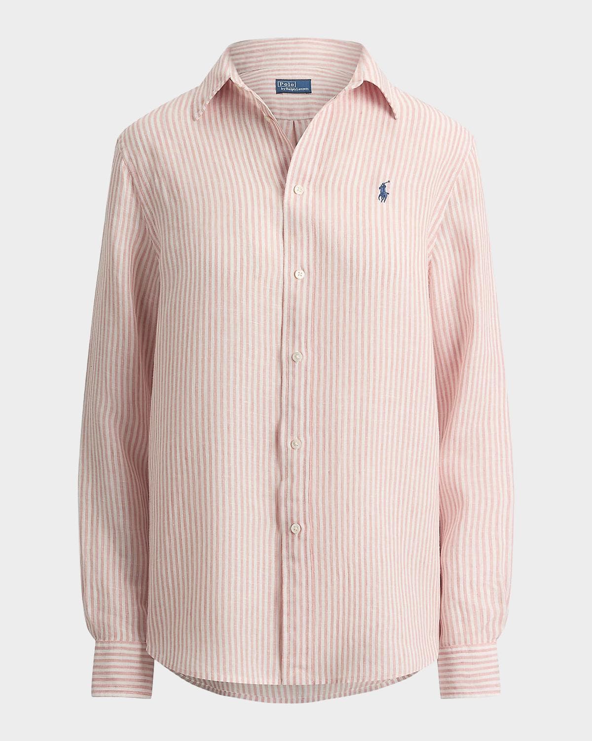 Polo Ralph Lauren Striped Linen Classic-Fit Shirt · MEDIUM