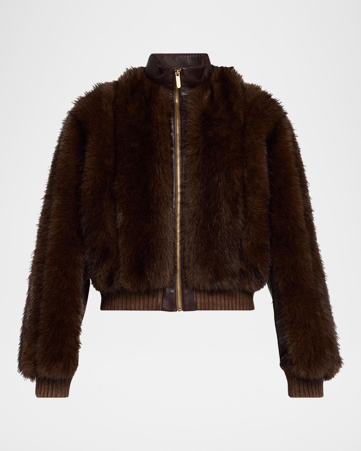 Zimmermann Valiant Faux Fur Bomber Jacket
