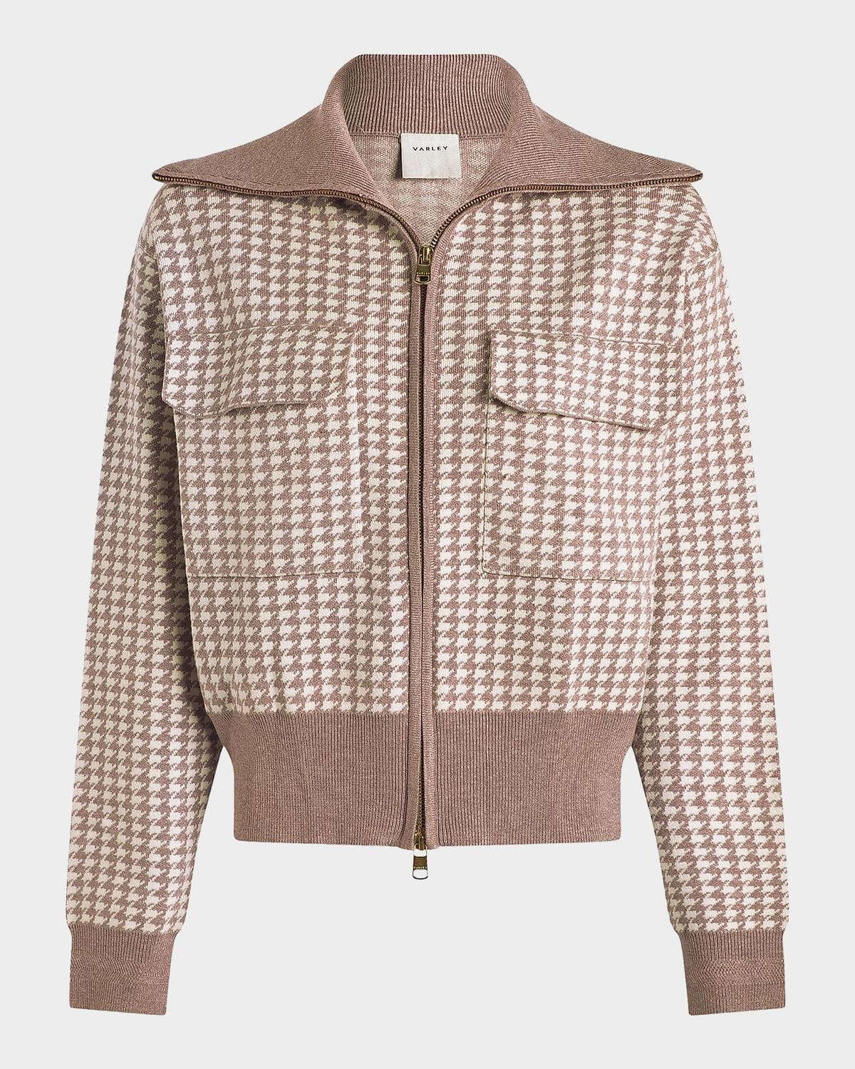Varley Ablett Houndstooth Jacquard Jacket