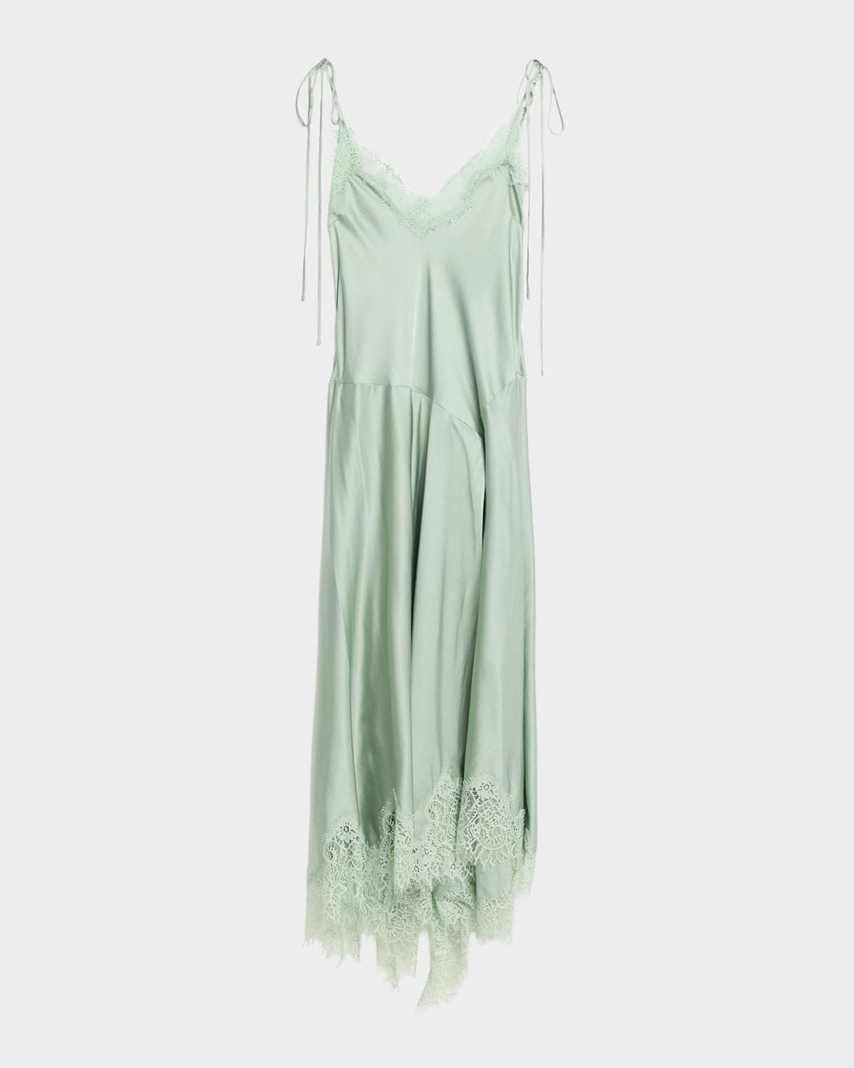 A.L.C. Aleena Satin Lace Maxi Dress