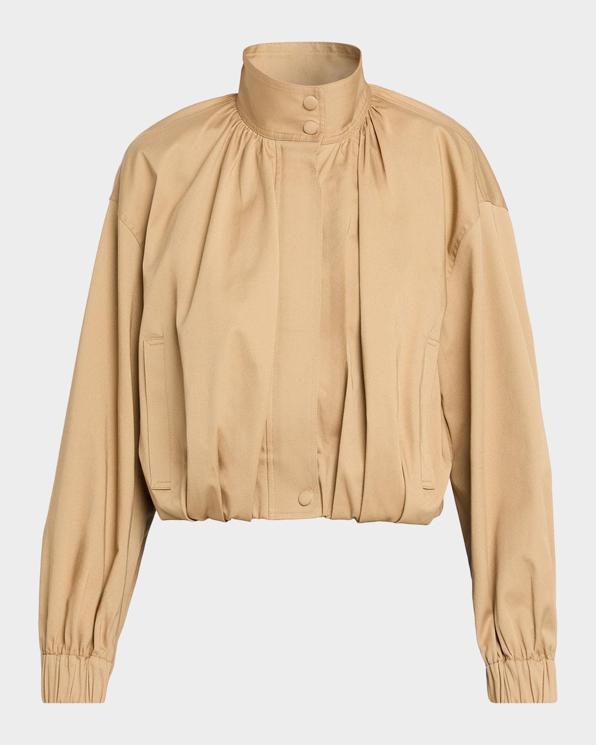 A.L.C. Amélie Pleated Cotton-Blend Jacket