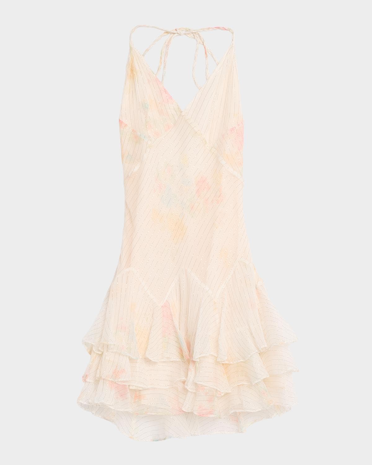 LoveShackFancy Adrinette Floral Tiered Mini Dress · 8