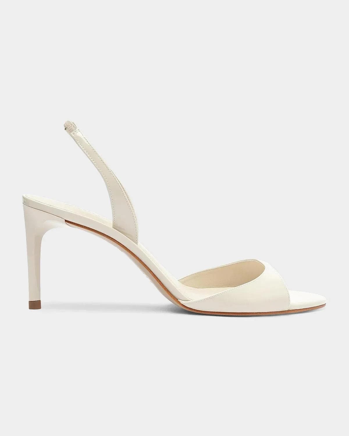 Schutz Scarlett 80MM Patent Leather Slingback Sandals