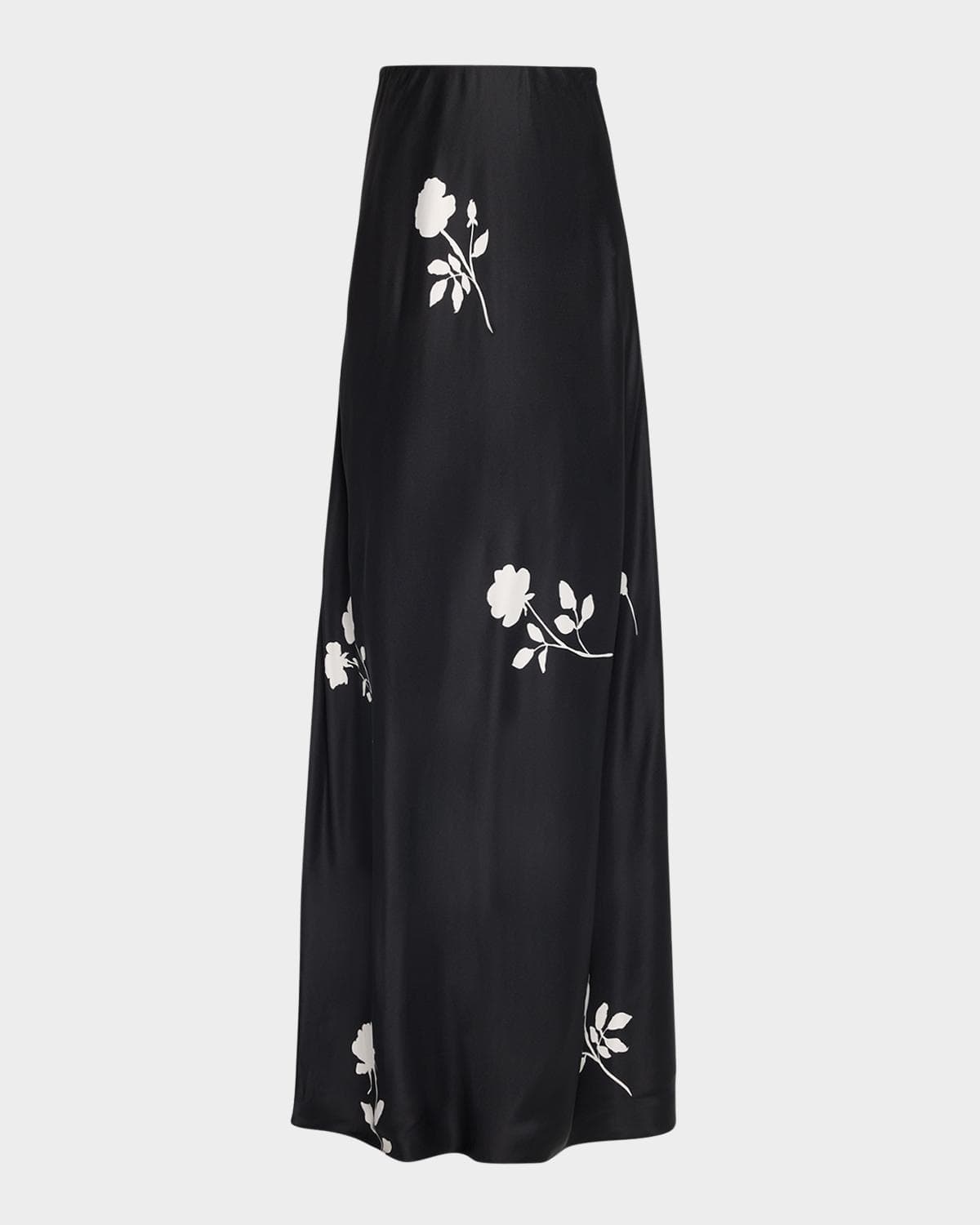 Lafayette 148 New York Bias-Cut Floral Maxi Skirt