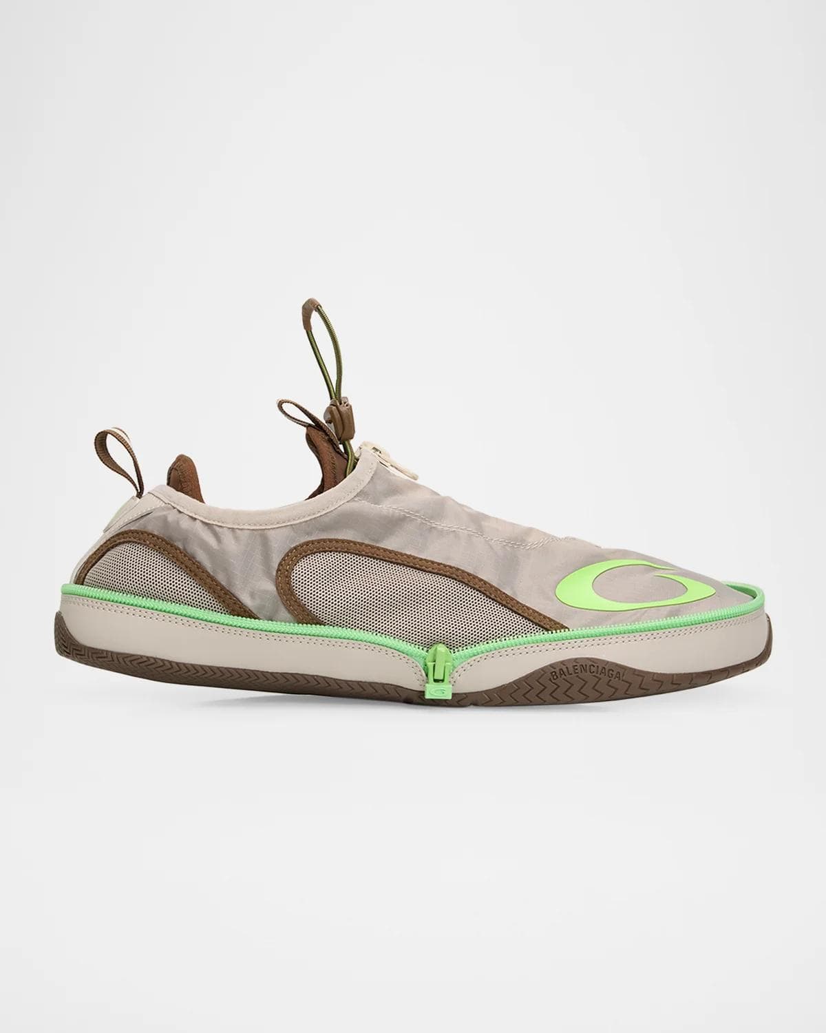 Balenciaga Men's Pocket Foldable Zip-Up Sneakers