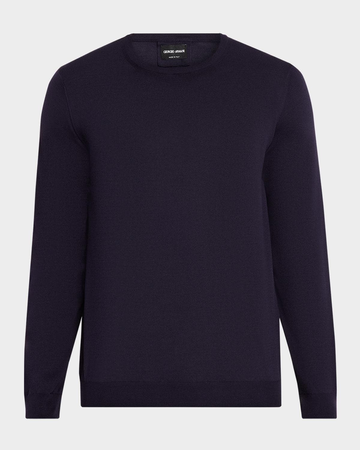 Giorgio Armani Men's Silk and Cotton Crewneck Sweater