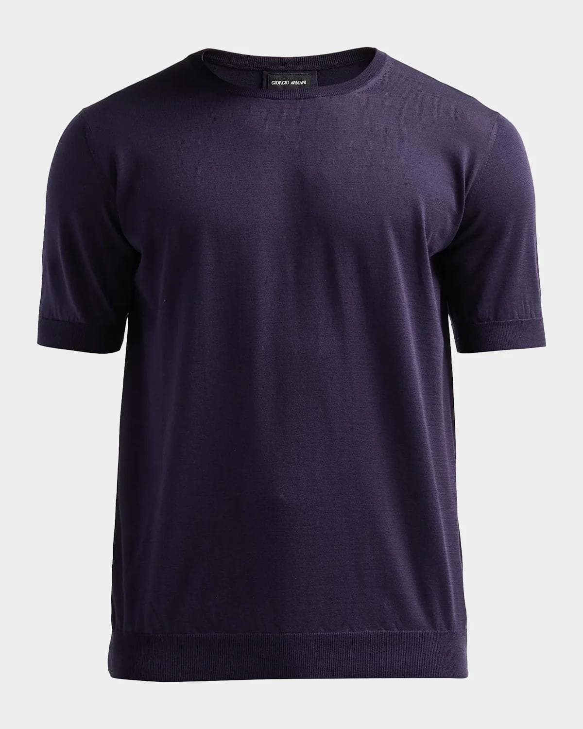 Giorgio Armani Men's Silk and Cotton Crewneck T-Shirt