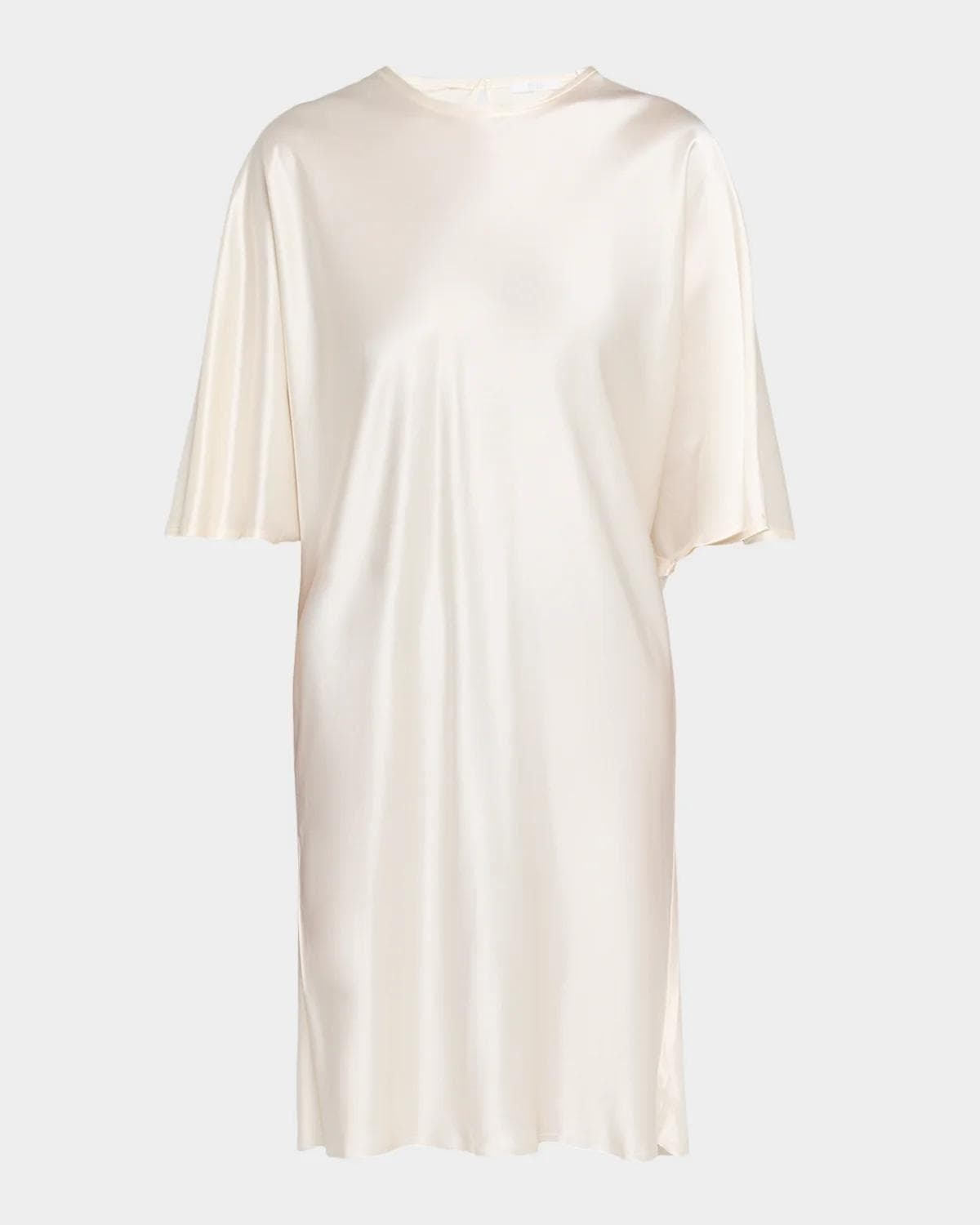 All Three Mila Satin Shift Knee-Length Dress